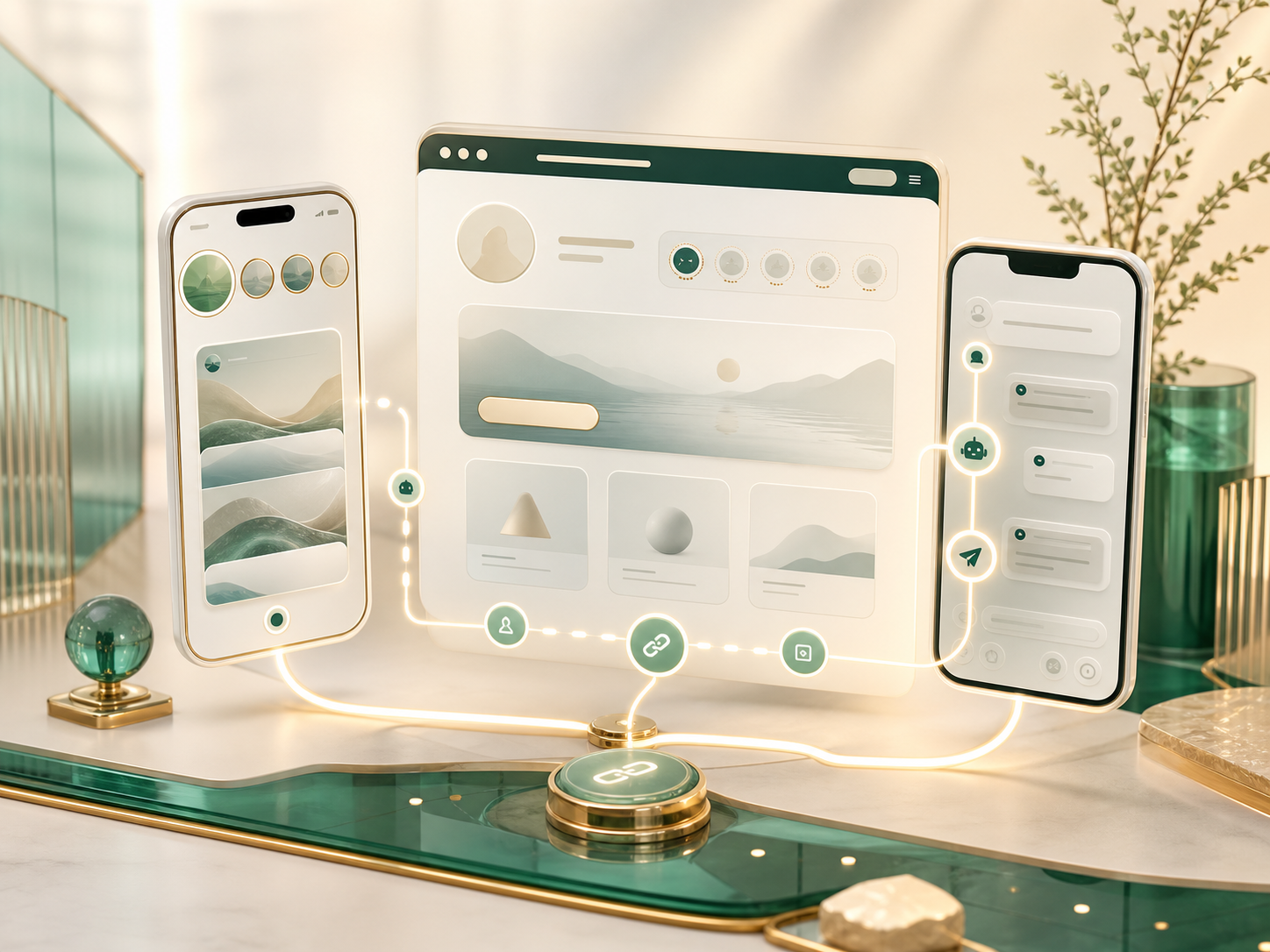 Премиальный mockup воронки UNLOCKED